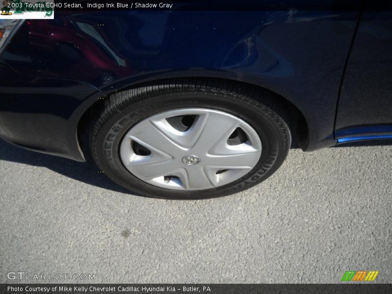Indigo Ink Blue / Shadow Gray 2003 Toyota ECHO Sedan