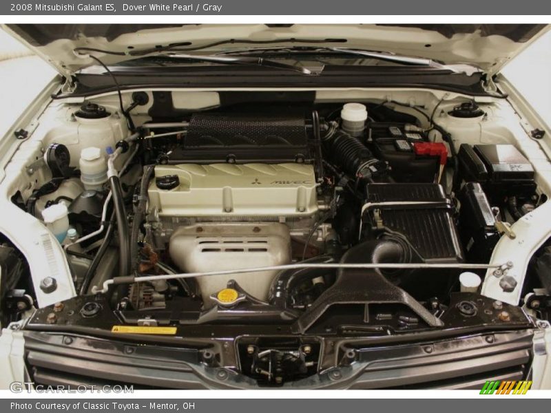 Dover White Pearl / Gray 2008 Mitsubishi Galant ES