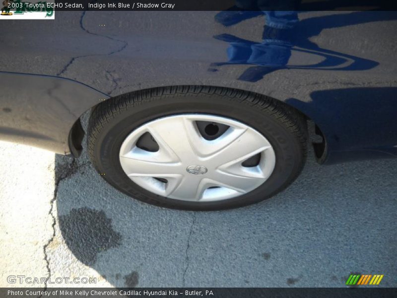 Indigo Ink Blue / Shadow Gray 2003 Toyota ECHO Sedan