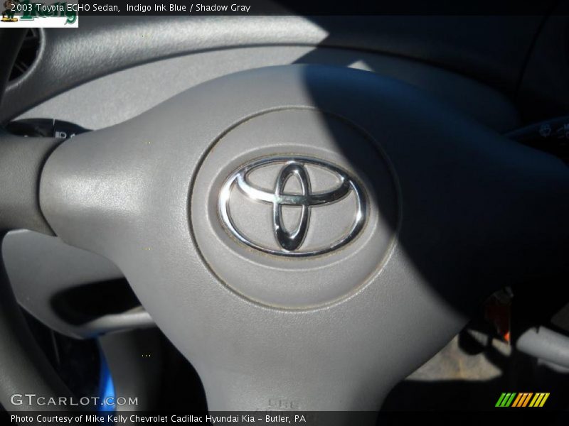 Indigo Ink Blue / Shadow Gray 2003 Toyota ECHO Sedan