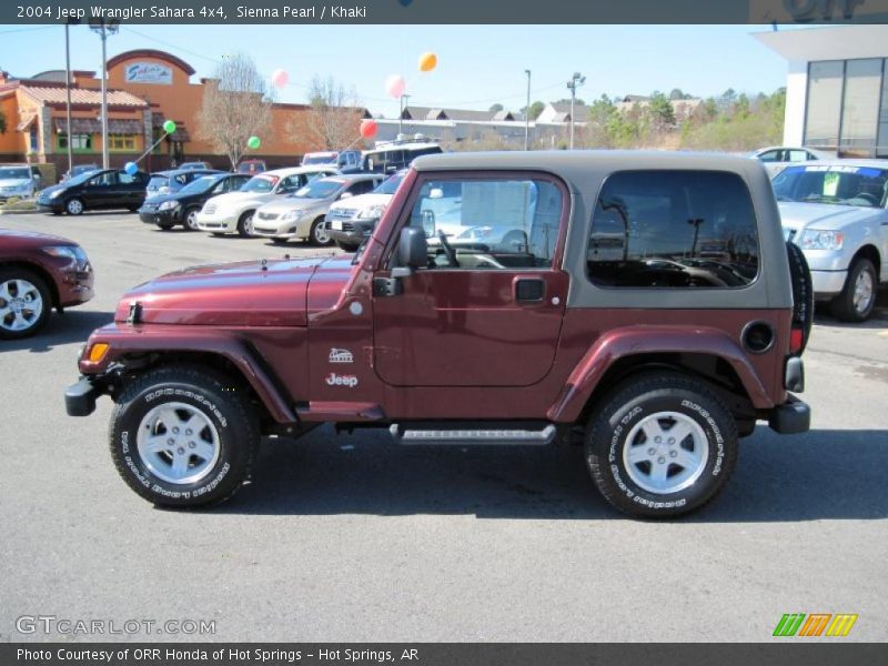 Sienna Pearl / Khaki 2004 Jeep Wrangler Sahara 4x4