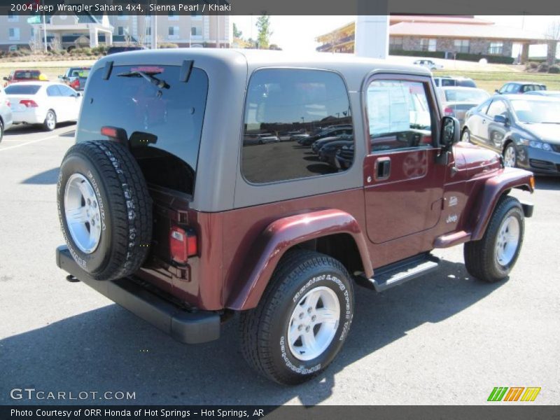 Sienna Pearl / Khaki 2004 Jeep Wrangler Sahara 4x4