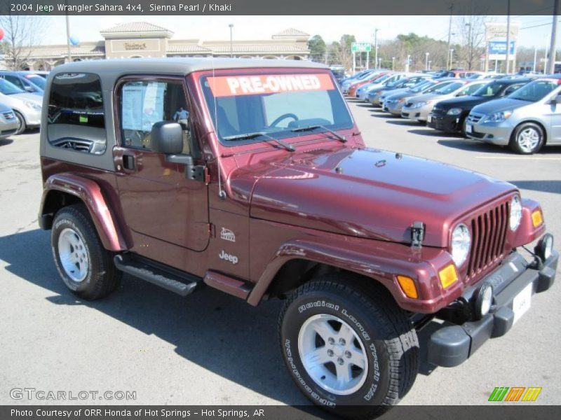 Sienna Pearl / Khaki 2004 Jeep Wrangler Sahara 4x4