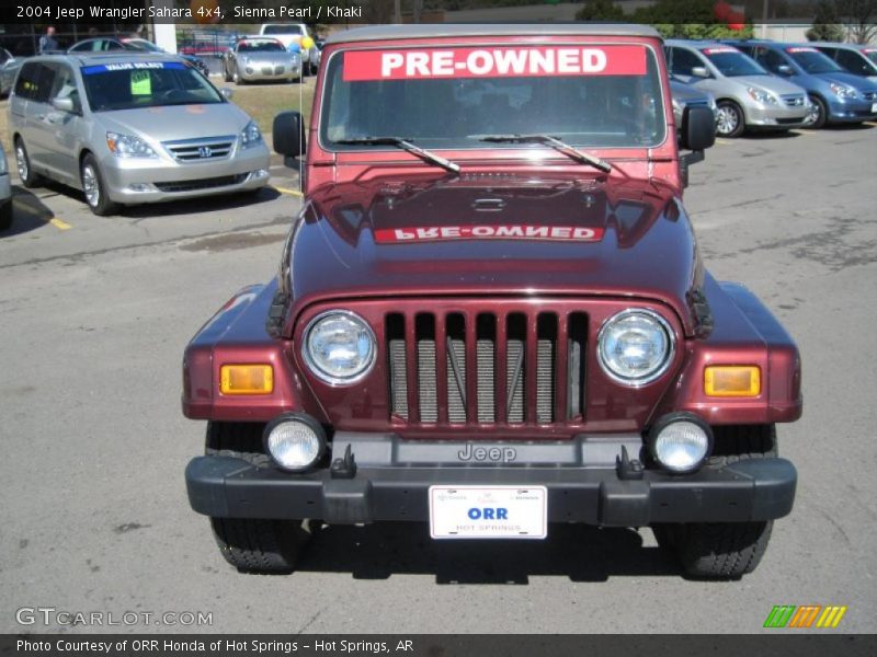 Sienna Pearl / Khaki 2004 Jeep Wrangler Sahara 4x4