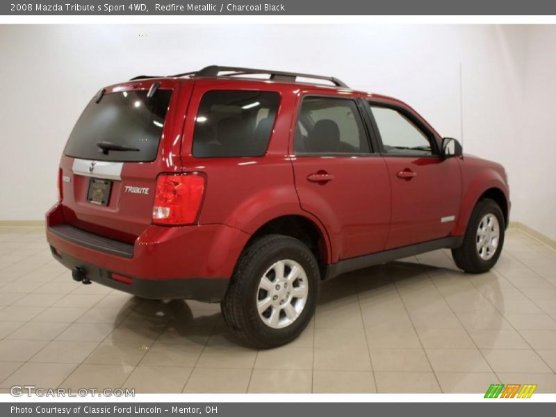 Redfire Metallic / Charcoal Black 2008 Mazda Tribute s Sport 4WD