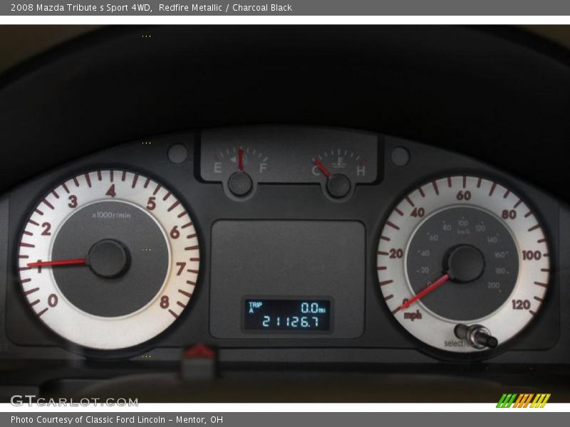 Redfire Metallic / Charcoal Black 2008 Mazda Tribute s Sport 4WD