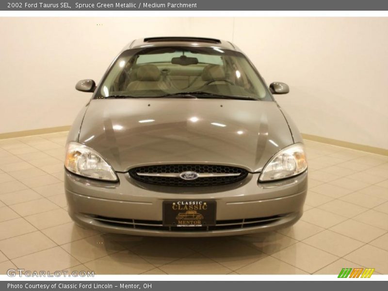 Spruce Green Metallic / Medium Parchment 2002 Ford Taurus SEL