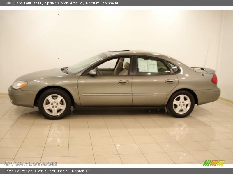Spruce Green Metallic / Medium Parchment 2002 Ford Taurus SEL