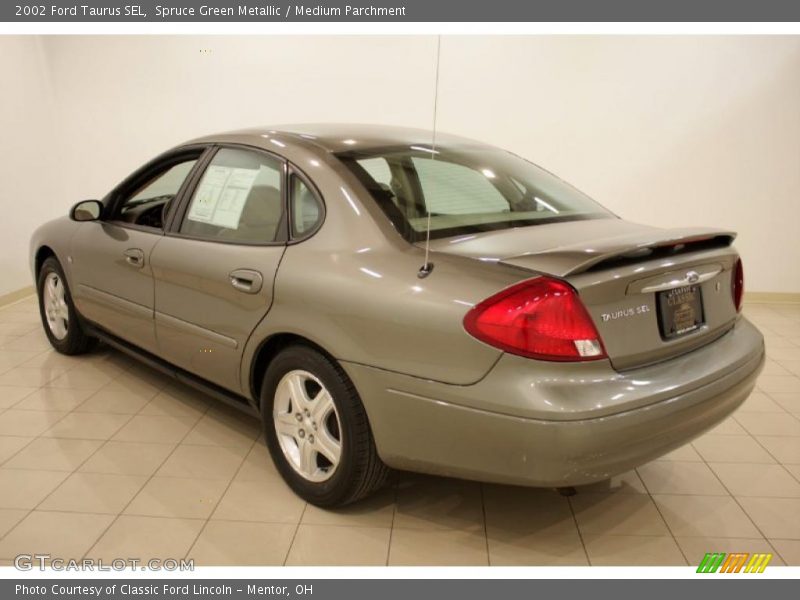 Spruce Green Metallic / Medium Parchment 2002 Ford Taurus SEL