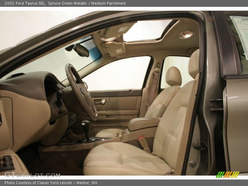 Spruce Green Metallic / Medium Parchment 2002 Ford Taurus SEL