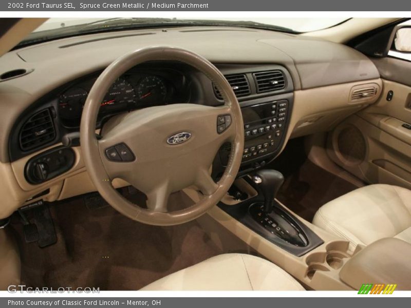 Spruce Green Metallic / Medium Parchment 2002 Ford Taurus SEL