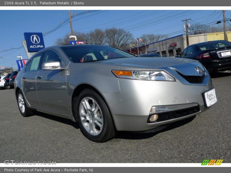 Palladium Metallic / Ebony 2009 Acura TL 3.5