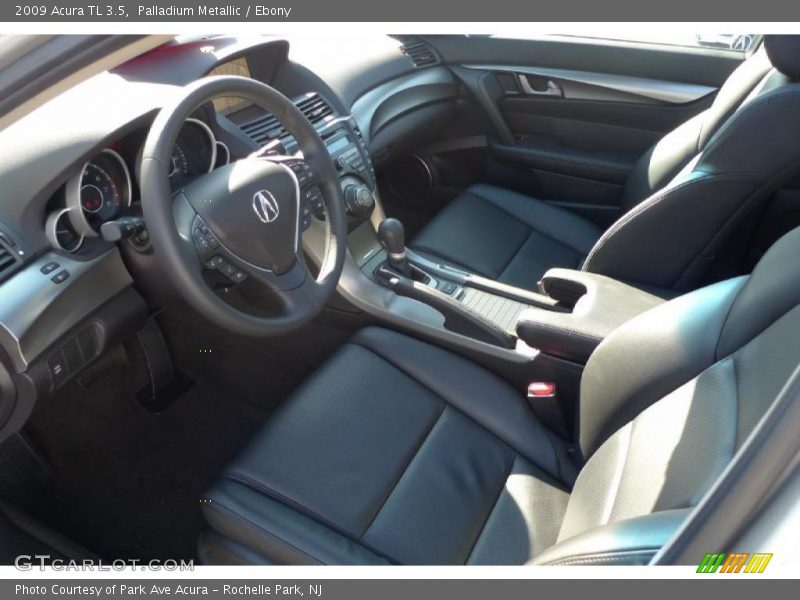 Palladium Metallic / Ebony 2009 Acura TL 3.5