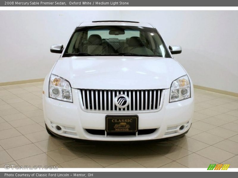 Oxford White / Medium Light Stone 2008 Mercury Sable Premier Sedan