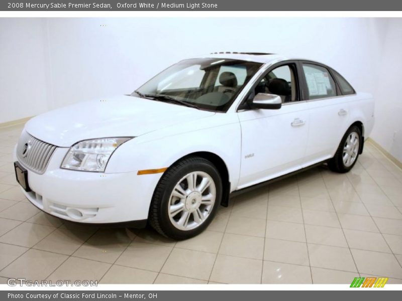 Oxford White / Medium Light Stone 2008 Mercury Sable Premier Sedan