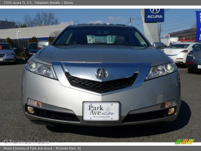 Palladium Metallic / Ebony 2009 Acura TL 3.5