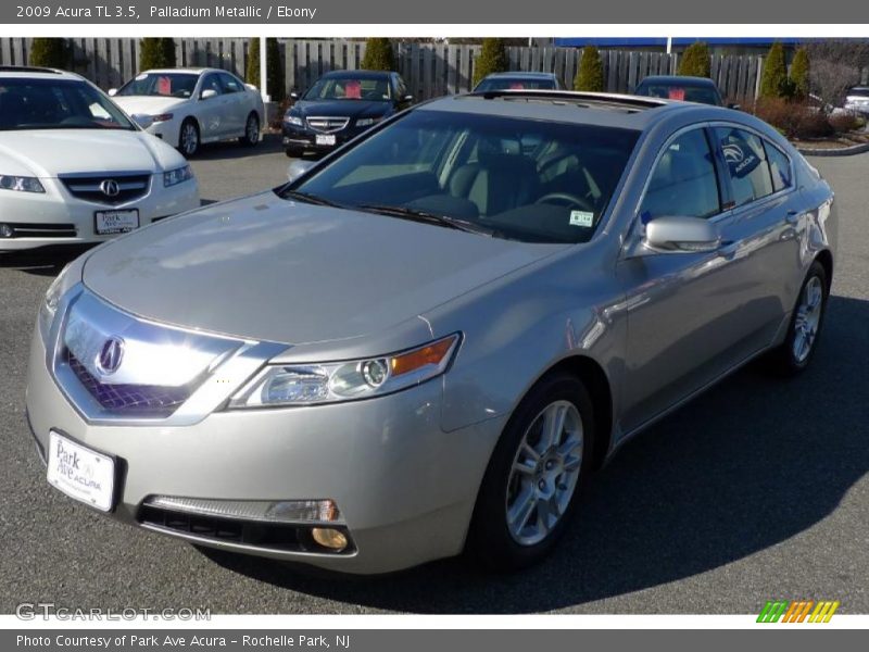 Palladium Metallic / Ebony 2009 Acura TL 3.5