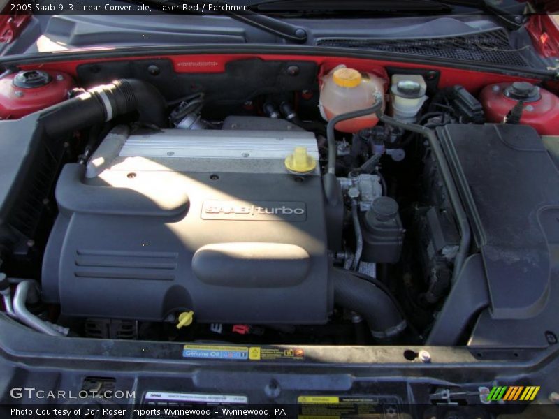Laser Red / Parchment 2005 Saab 9-3 Linear Convertible