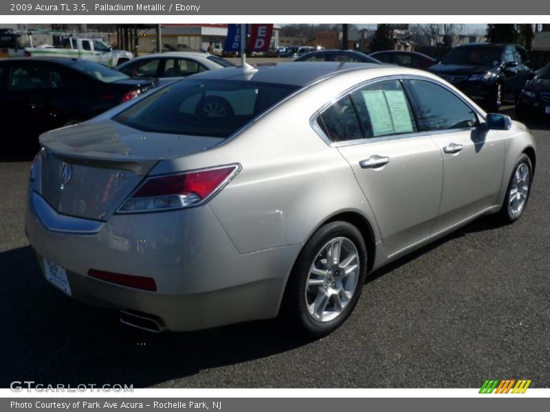 Palladium Metallic / Ebony 2009 Acura TL 3.5