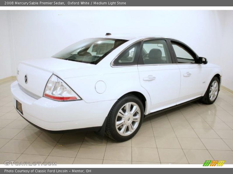Oxford White / Medium Light Stone 2008 Mercury Sable Premier Sedan