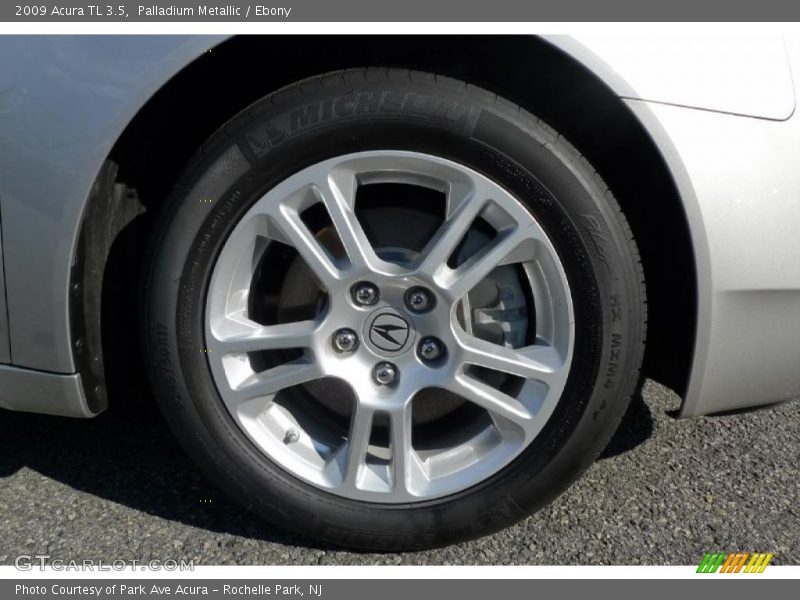 Palladium Metallic / Ebony 2009 Acura TL 3.5