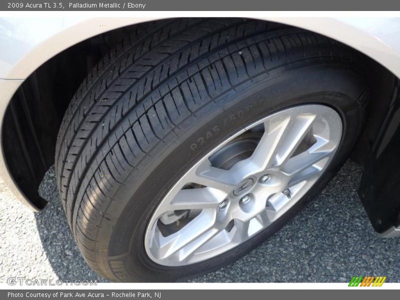 Palladium Metallic / Ebony 2009 Acura TL 3.5