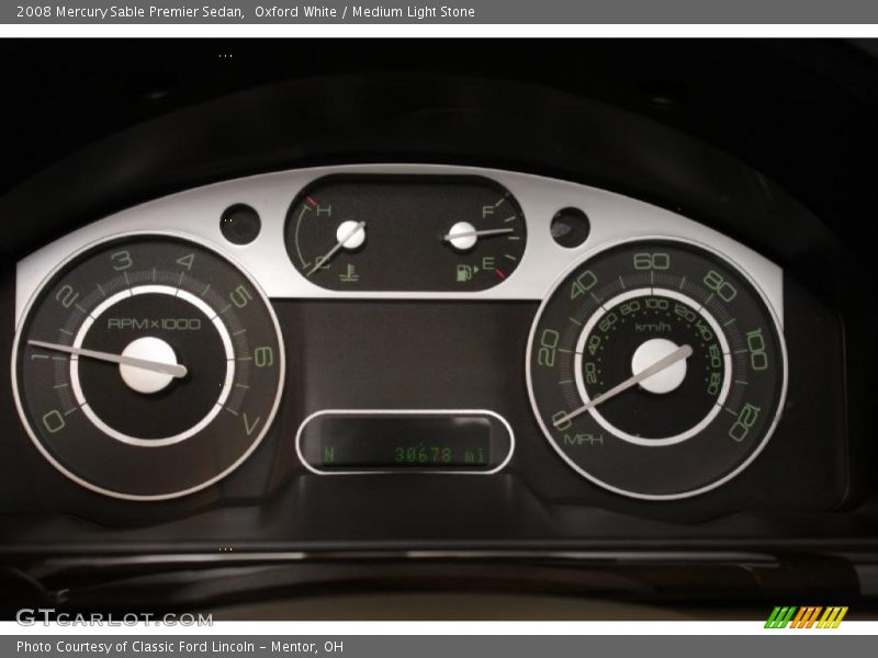 Oxford White / Medium Light Stone 2008 Mercury Sable Premier Sedan