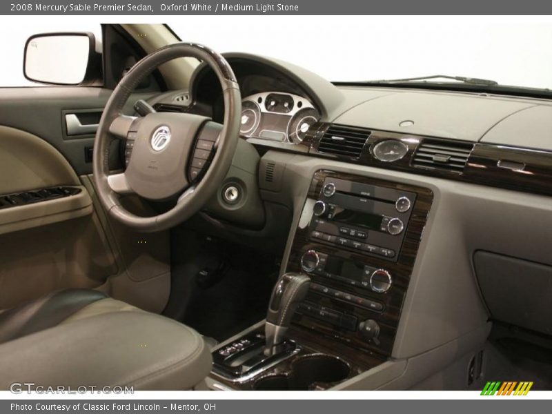 Oxford White / Medium Light Stone 2008 Mercury Sable Premier Sedan