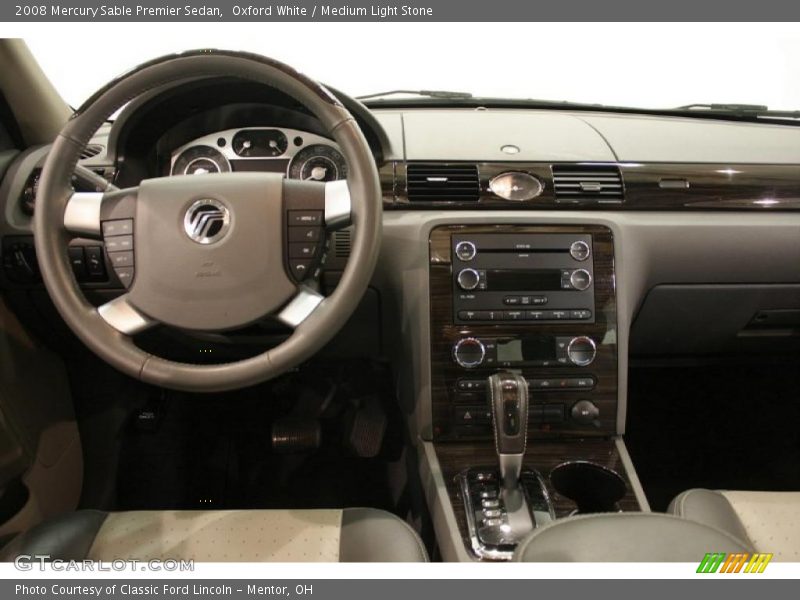 Oxford White / Medium Light Stone 2008 Mercury Sable Premier Sedan
