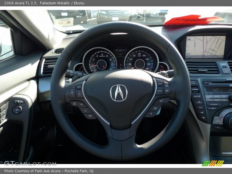 Palladium Metallic / Ebony 2009 Acura TL 3.5