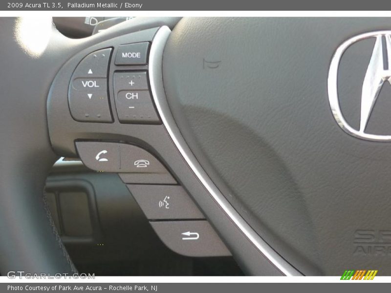 Palladium Metallic / Ebony 2009 Acura TL 3.5