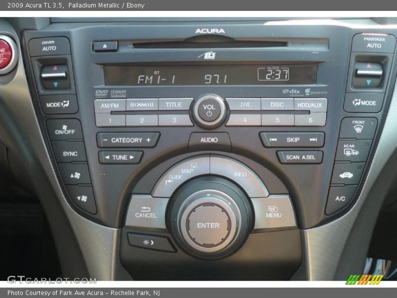 Palladium Metallic / Ebony 2009 Acura TL 3.5