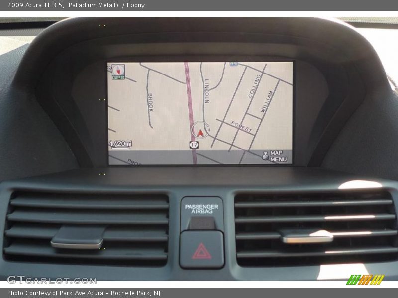 Palladium Metallic / Ebony 2009 Acura TL 3.5