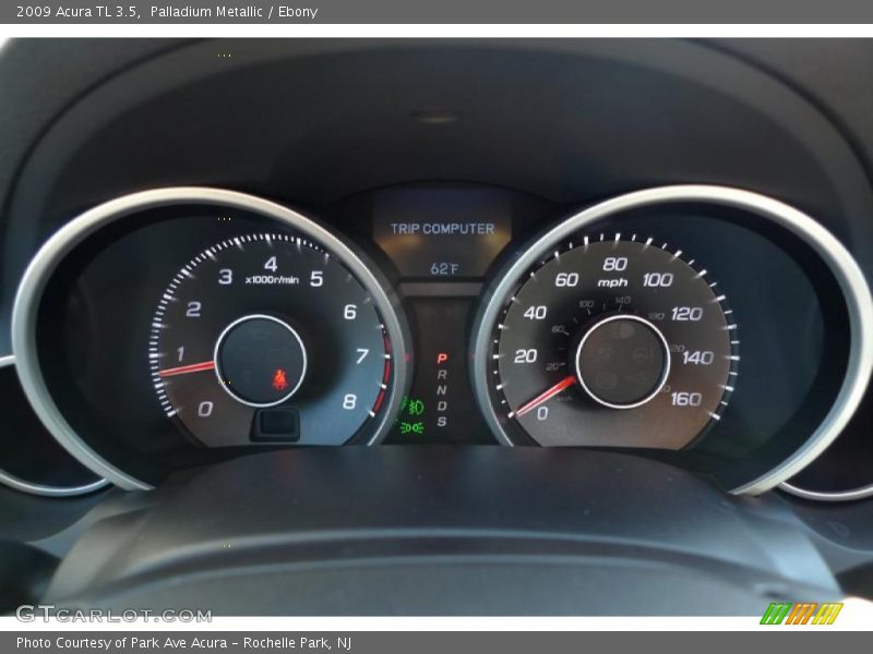 Palladium Metallic / Ebony 2009 Acura TL 3.5