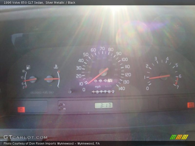 Silver Metallic / Black 1996 Volvo 850 GLT Sedan
