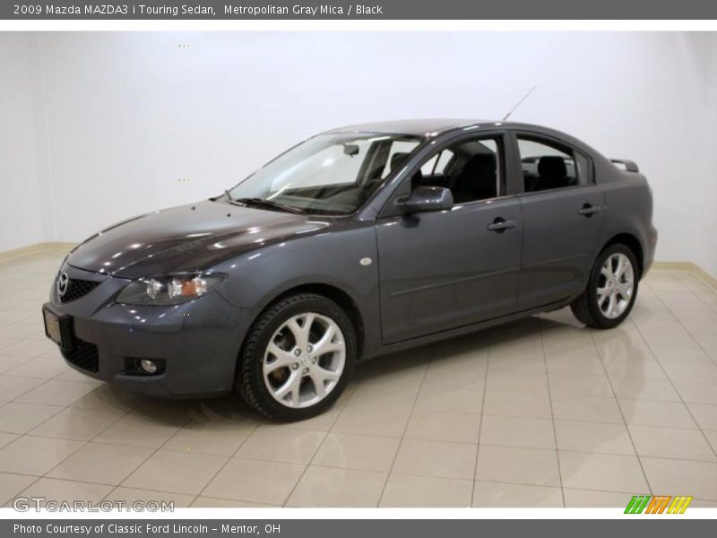 Metropolitan Gray Mica / Black 2009 Mazda MAZDA3 i Touring Sedan