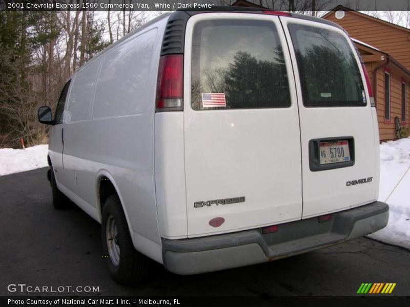White / Dark Pewter 2001 Chevrolet Express 1500 Commercial Van