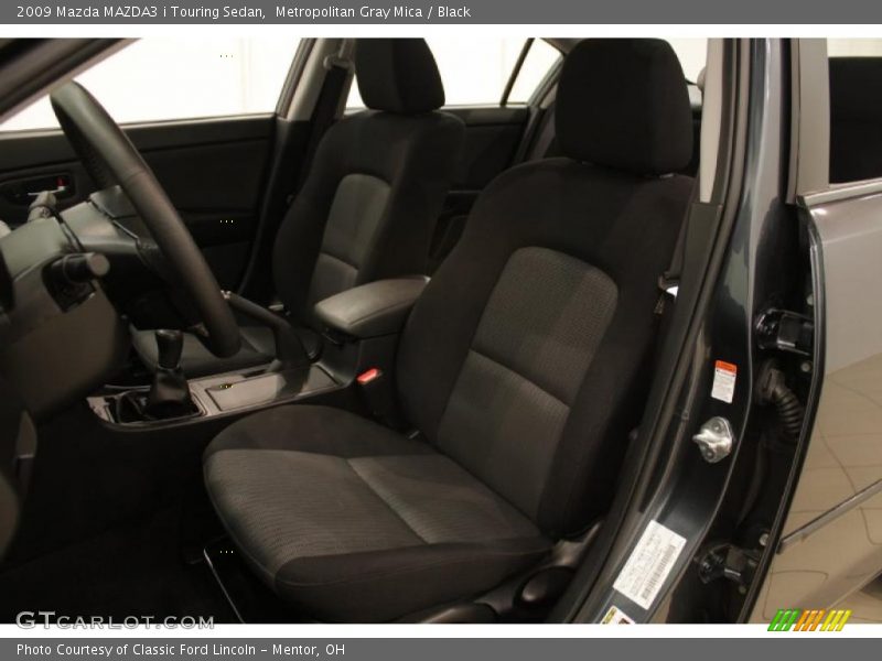 Metropolitan Gray Mica / Black 2009 Mazda MAZDA3 i Touring Sedan