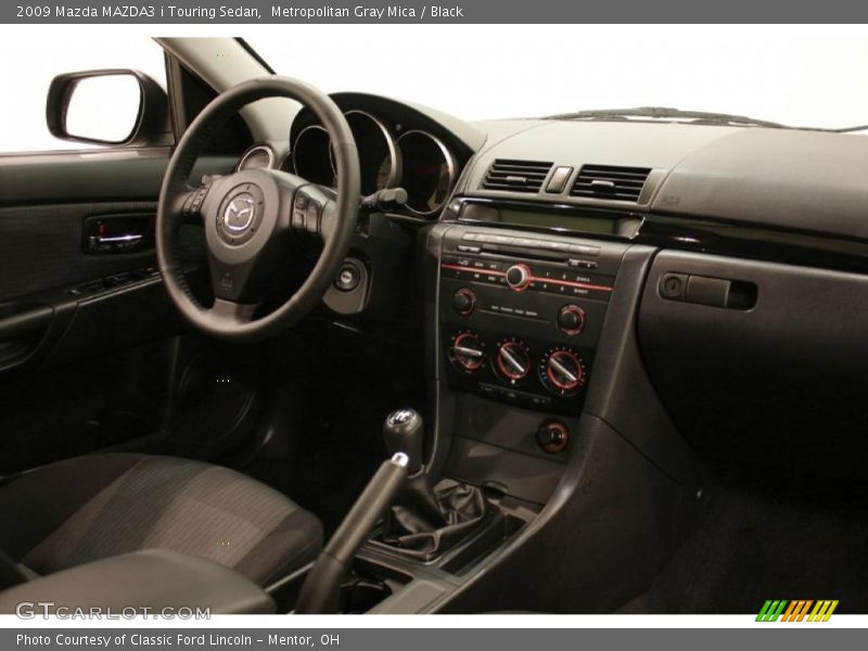 Metropolitan Gray Mica / Black 2009 Mazda MAZDA3 i Touring Sedan