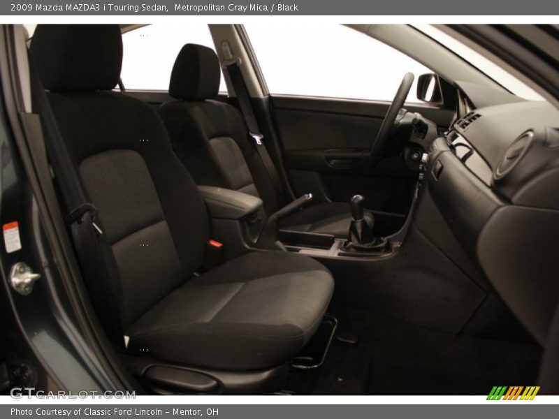 Metropolitan Gray Mica / Black 2009 Mazda MAZDA3 i Touring Sedan