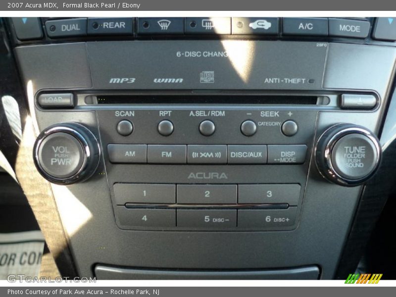 Formal Black Pearl / Ebony 2007 Acura MDX