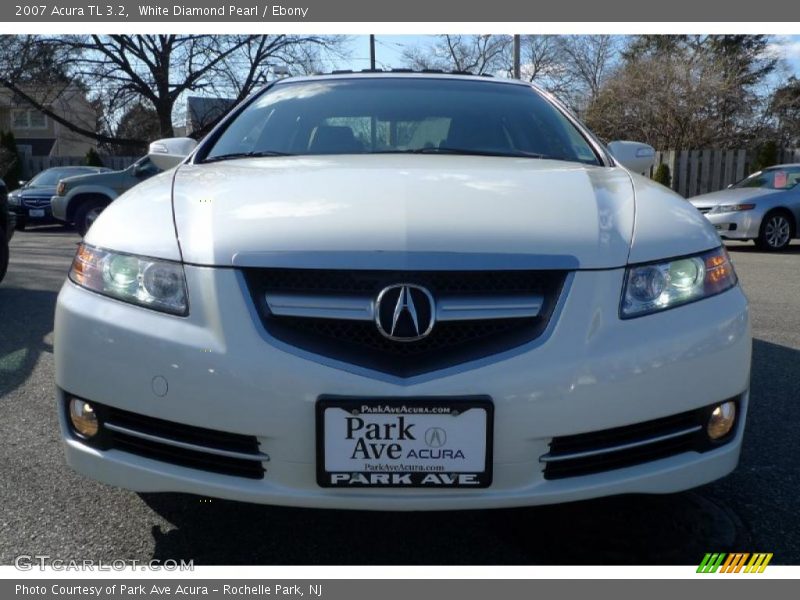 White Diamond Pearl / Ebony 2007 Acura TL 3.2