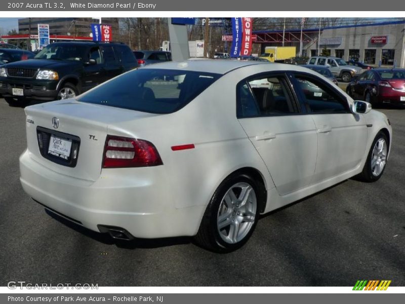 White Diamond Pearl / Ebony 2007 Acura TL 3.2