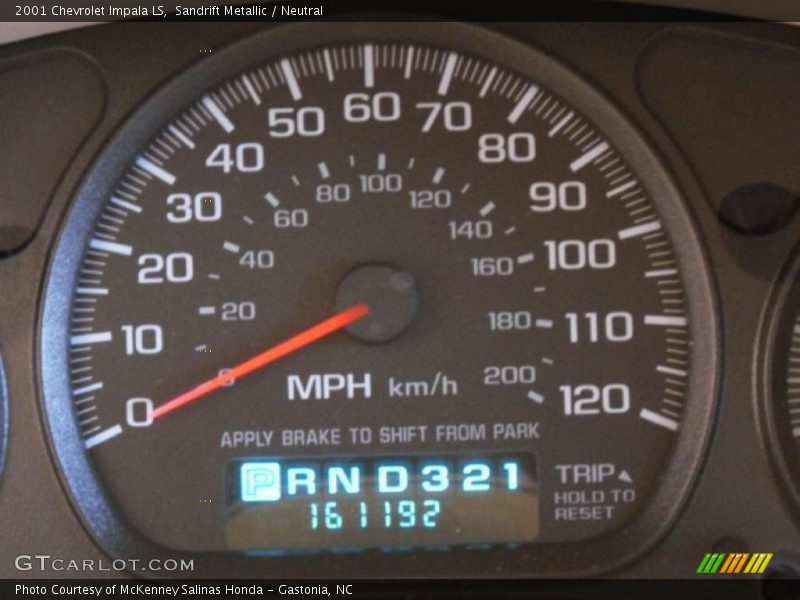 Sandrift Metallic / Neutral 2001 Chevrolet Impala LS
