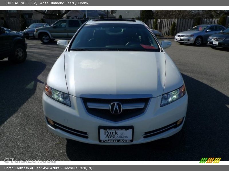 White Diamond Pearl / Ebony 2007 Acura TL 3.2