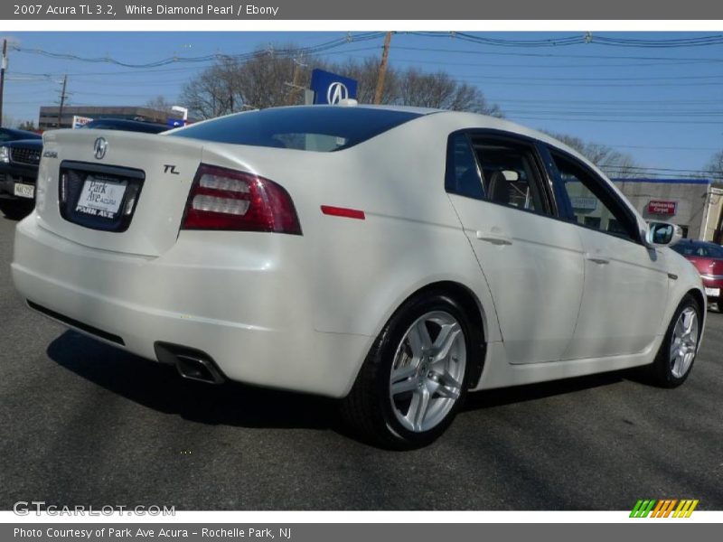 White Diamond Pearl / Ebony 2007 Acura TL 3.2