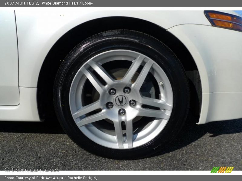 White Diamond Pearl / Ebony 2007 Acura TL 3.2