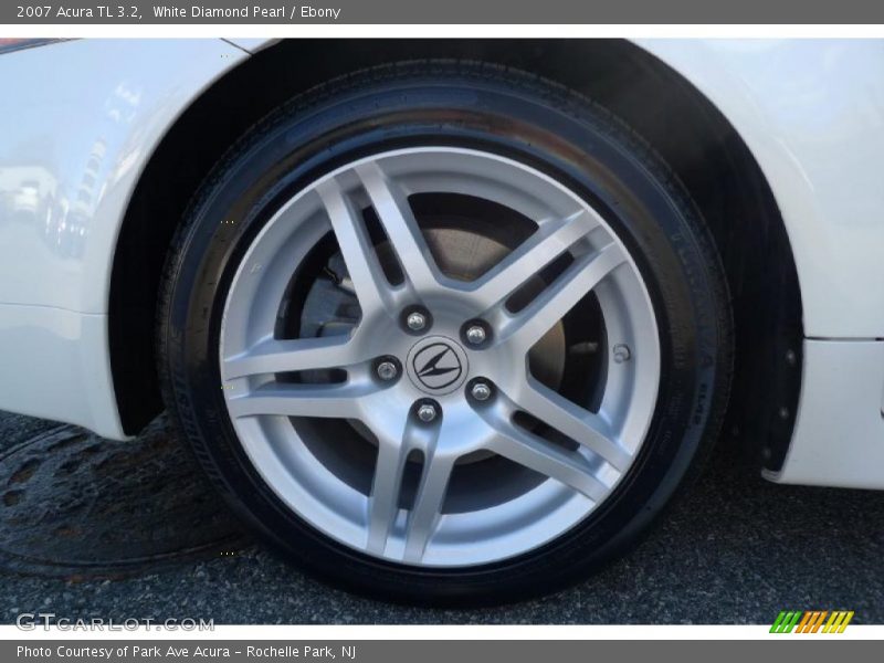 White Diamond Pearl / Ebony 2007 Acura TL 3.2