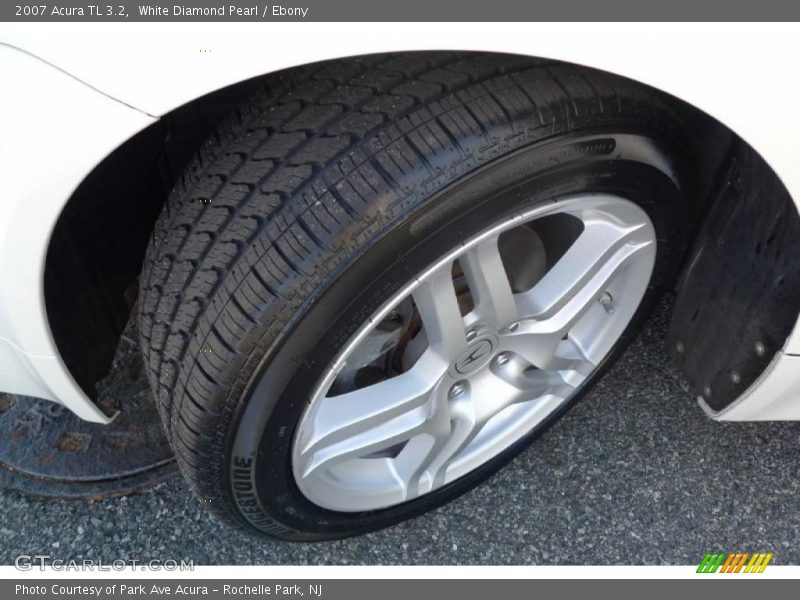 White Diamond Pearl / Ebony 2007 Acura TL 3.2