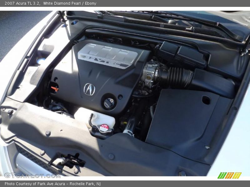 White Diamond Pearl / Ebony 2007 Acura TL 3.2